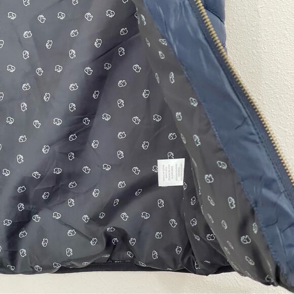 Ivory Ella Quilted Puffer Vest Navy Blue Lightweight Elephant - Small - Picture 4 of 9